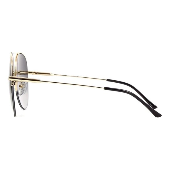 New GUCCI Gold Semi Rimless Aviator GG1413S 001 Sunglasses Women - Picture 3 of 3